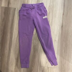 3/$15 PUMA Kids Purple Sweatpants Size: M (7/8)